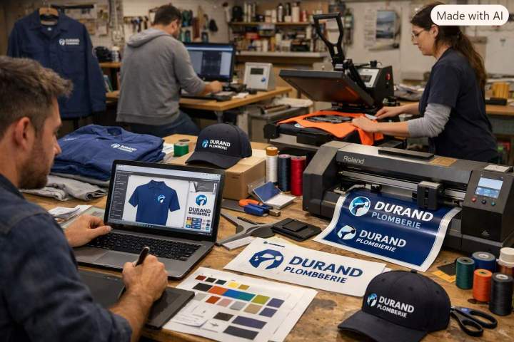 Préparation graphique personnalisation vêtements Kenitra