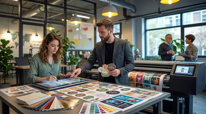 Étiquettes autocollantes sur mesure